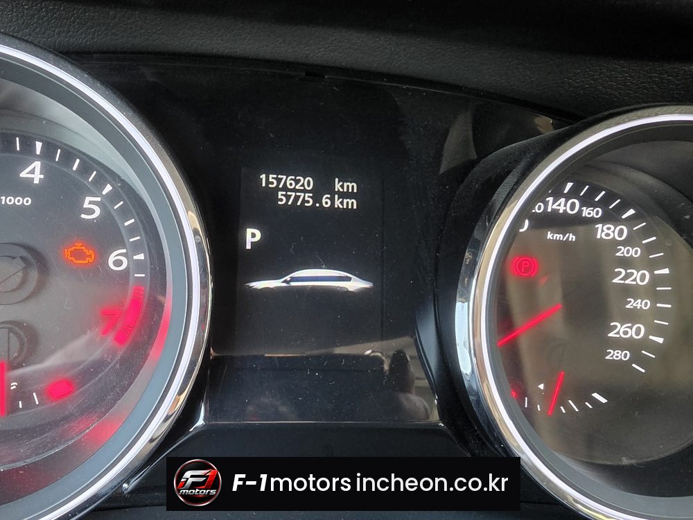 SM7 계기판 주행거리 157,620 km